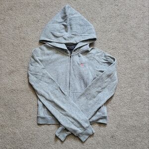 Abercrombie & Fitch Womens Gray Zip Up Jacket